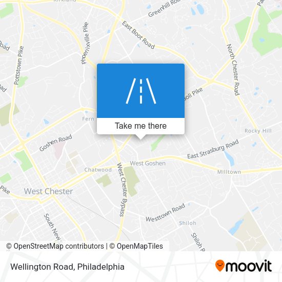 Wellington Road map