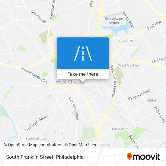 Mapa de South Franklin Street