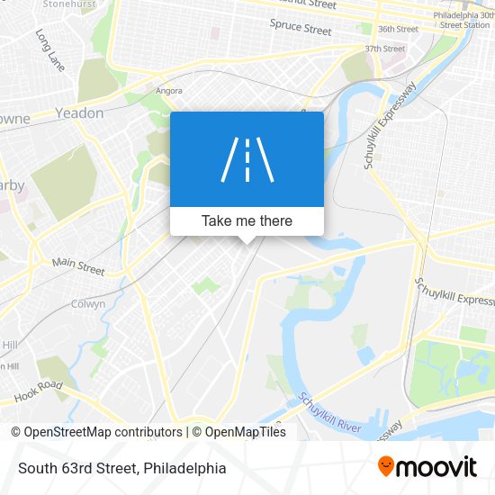 South 63rd Street map
