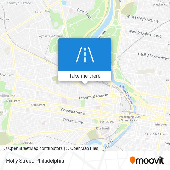 Mapa de Holly Street