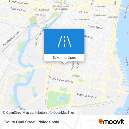 South Opal Street map