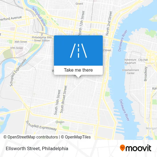 Ellsworth Street map