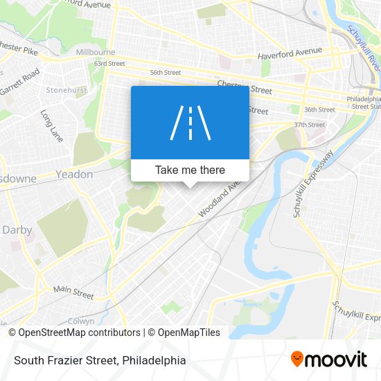 South Frazier Street map