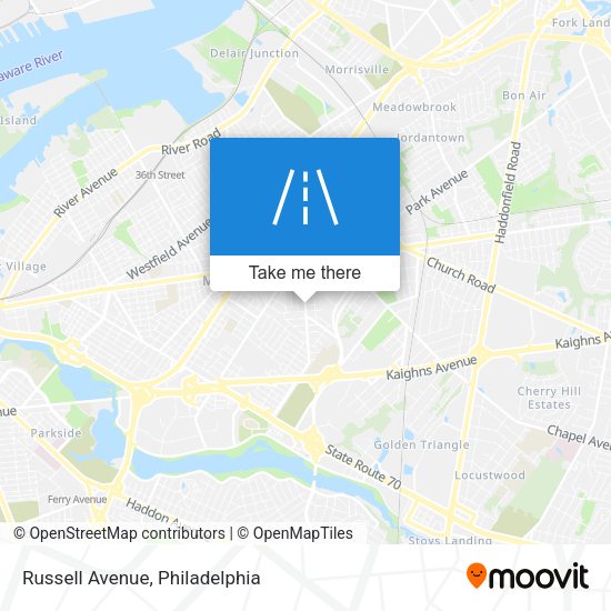 Russell Avenue map