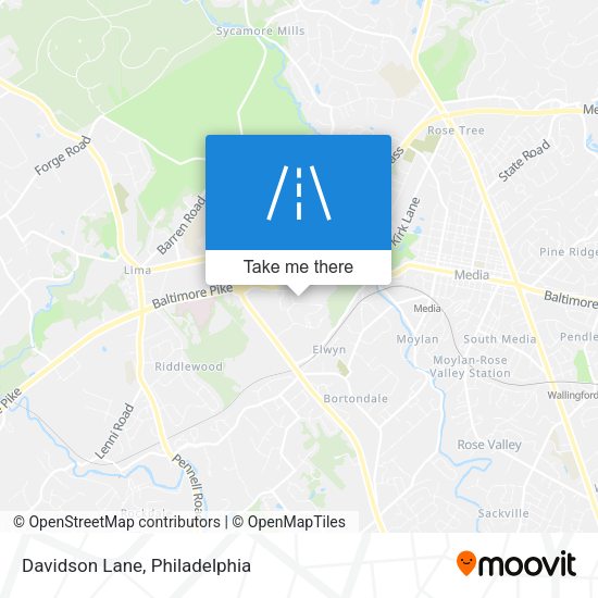 Mapa de Davidson Lane
