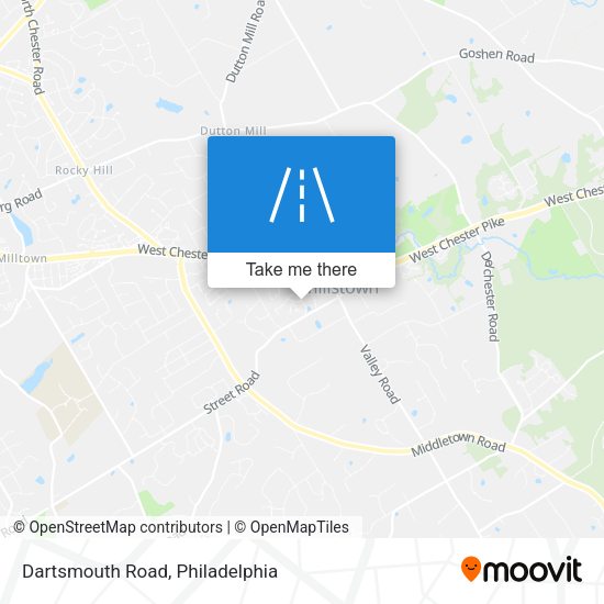Mapa de Dartsmouth Road