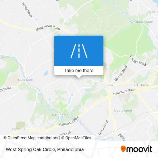 West Spring Oak Circle map
