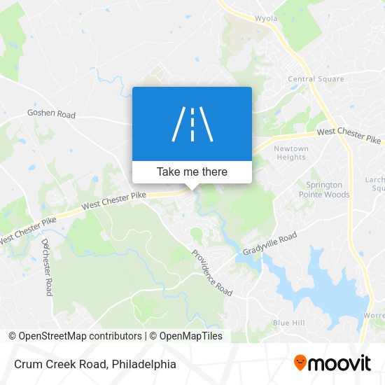 Crum Creek Road map