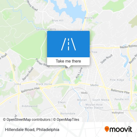 Hillendale Road map