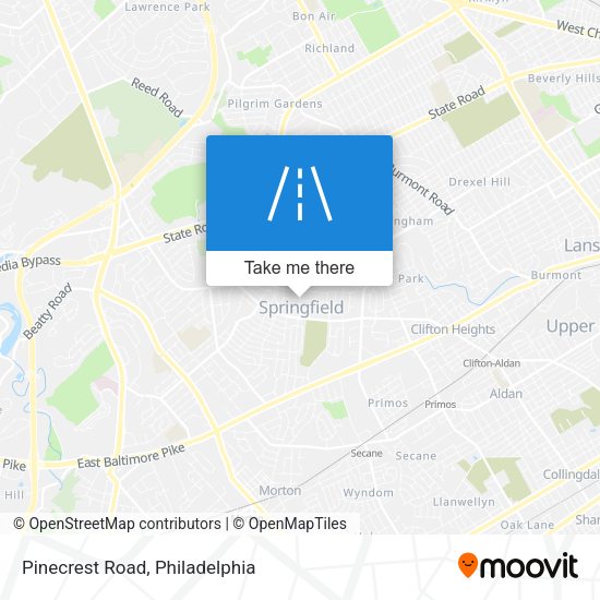 Mapa de Pinecrest Road