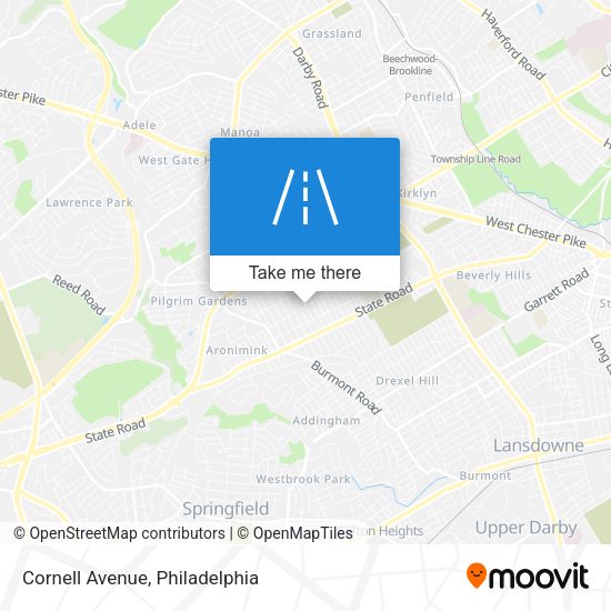 Cornell Avenue map