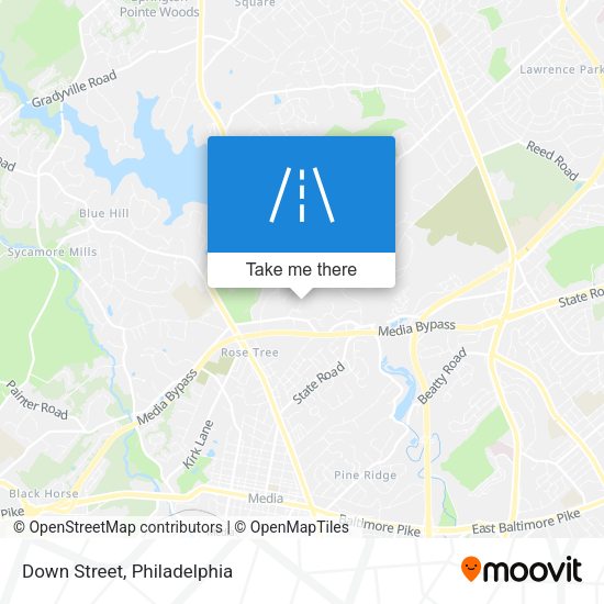 Mapa de Down Street