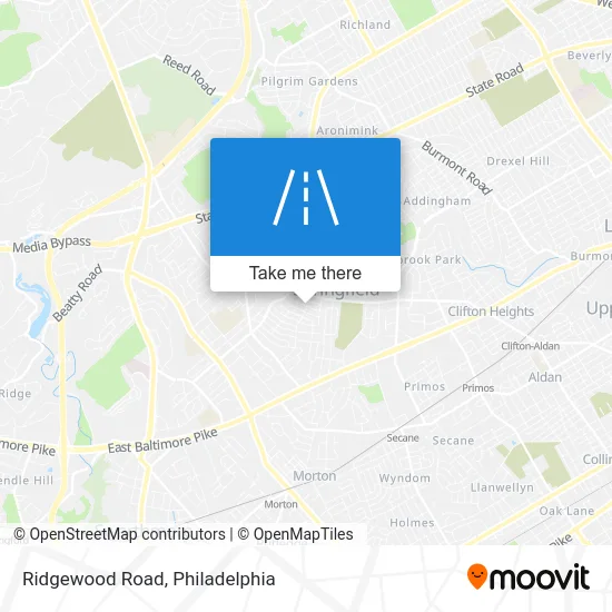 Ridgewood Road map