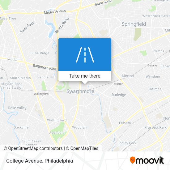 College Avenue map