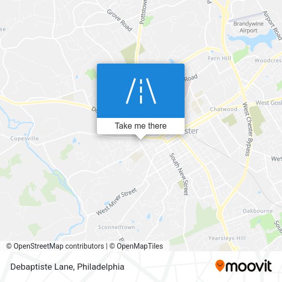 Debaptiste Lane map