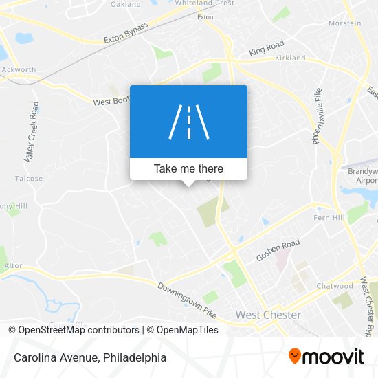 Carolina Avenue map