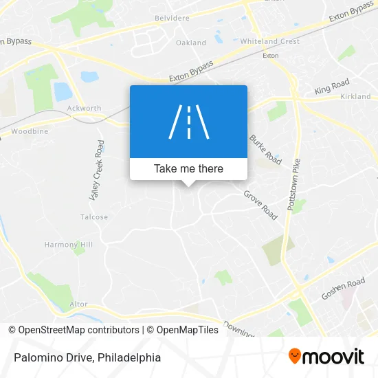 Palomino Drive map