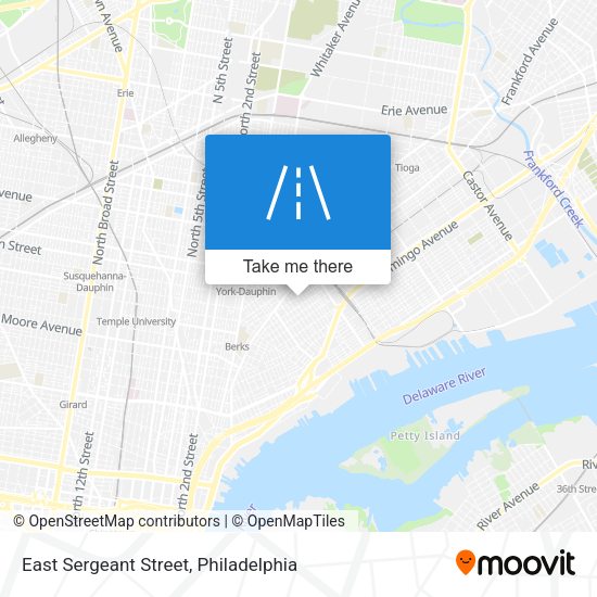 East Sergeant Street map