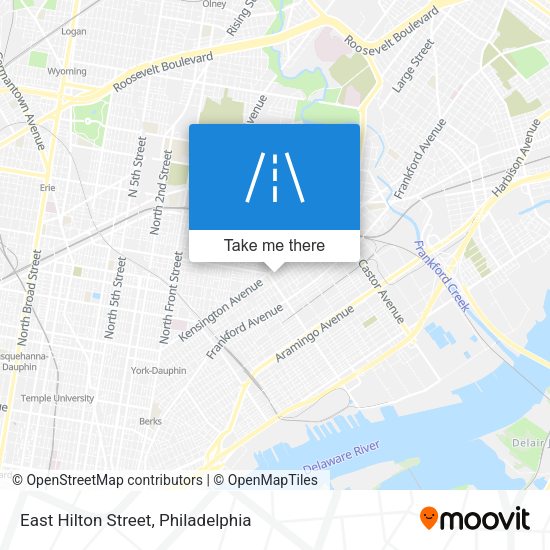 East Hilton Street map