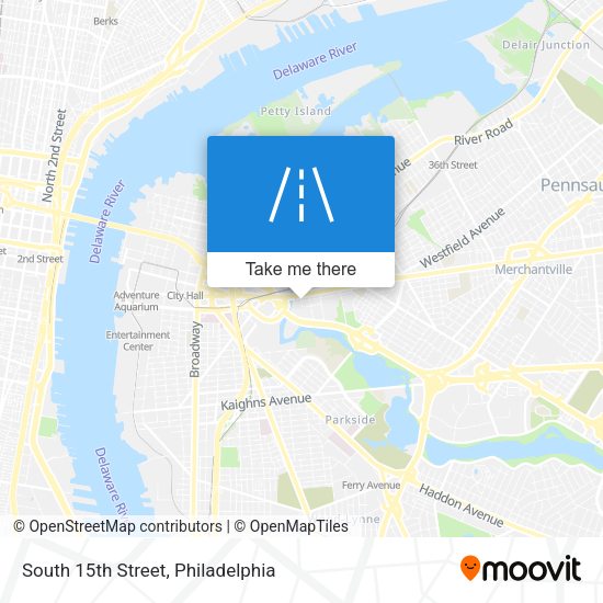 Mapa de South 15th Street