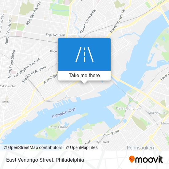 East Venango Street map