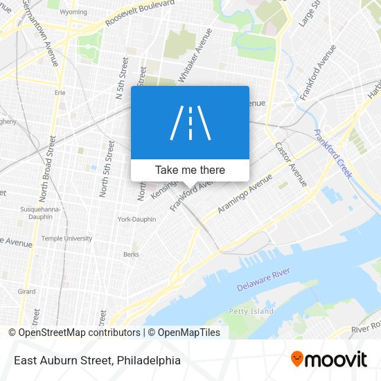 Mapa de East Auburn Street