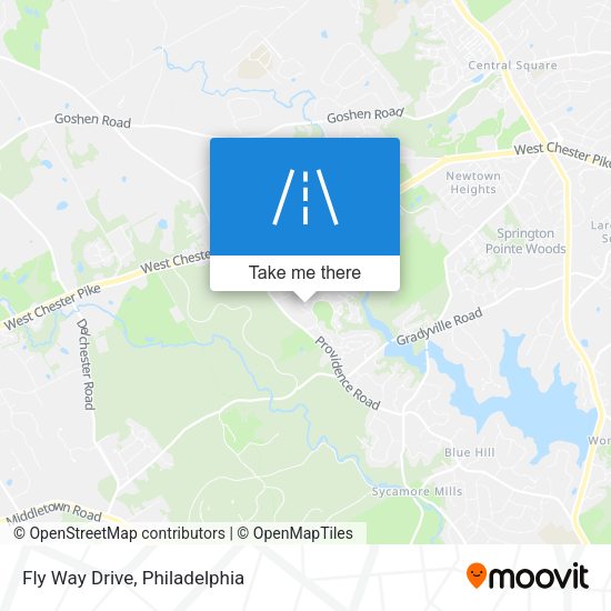 Fly Way Drive map