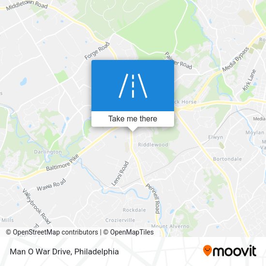 Man O War Drive map