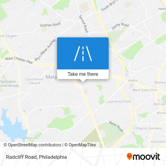 Radcliff Road map