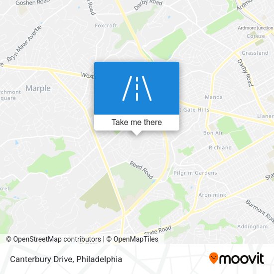 Mapa de Canterbury Drive