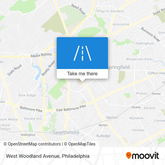 Mapa de West Woodland Avenue