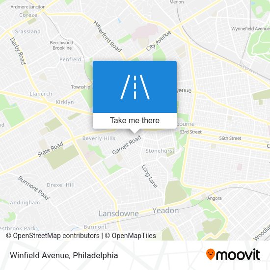 Winfield Avenue map