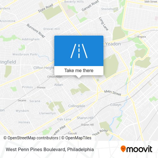 West Penn Pines Boulevard map
