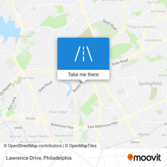 Lawrence Drive map