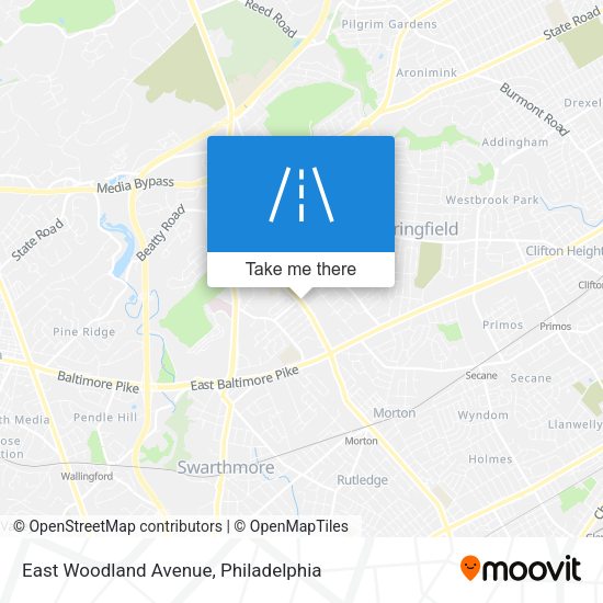 Mapa de East Woodland Avenue