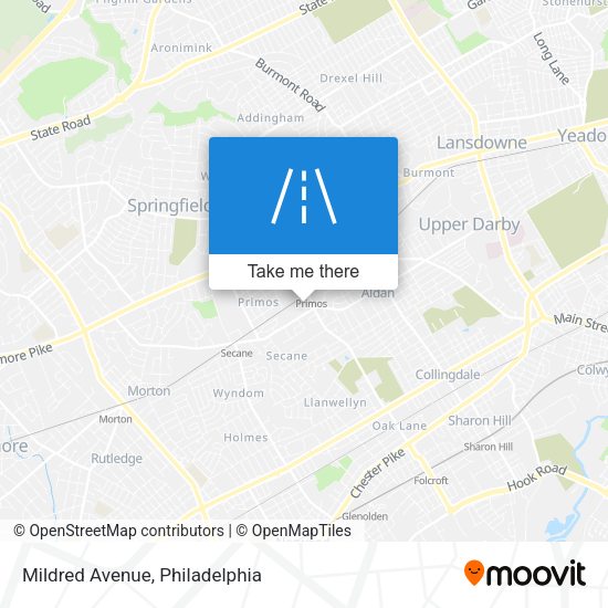 Mildred Avenue map