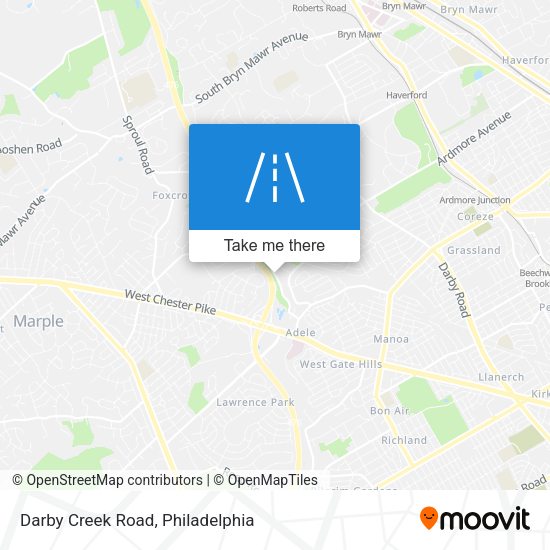 Darby Creek Road map