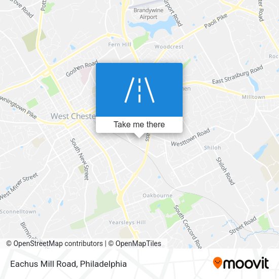 Eachus Mill Road map