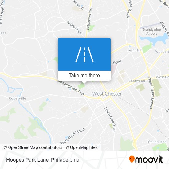 Hoopes Park Lane map