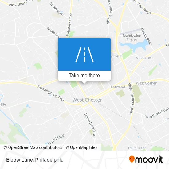 Elbow Lane map
