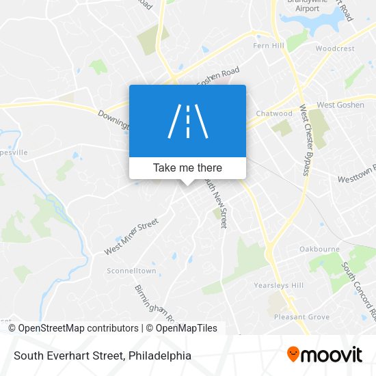 South Everhart Street map