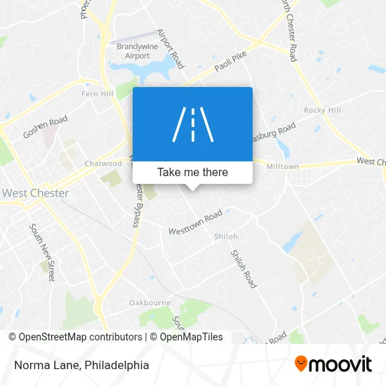 Norma Lane map