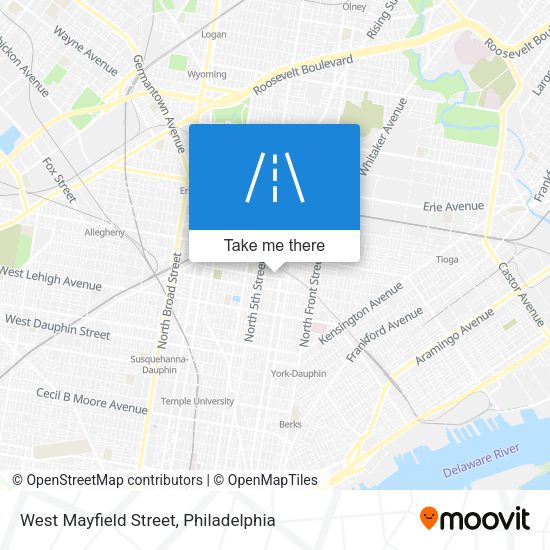West Mayfield Street map