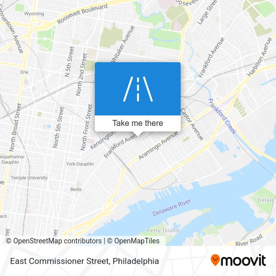 East Commissioner Street map