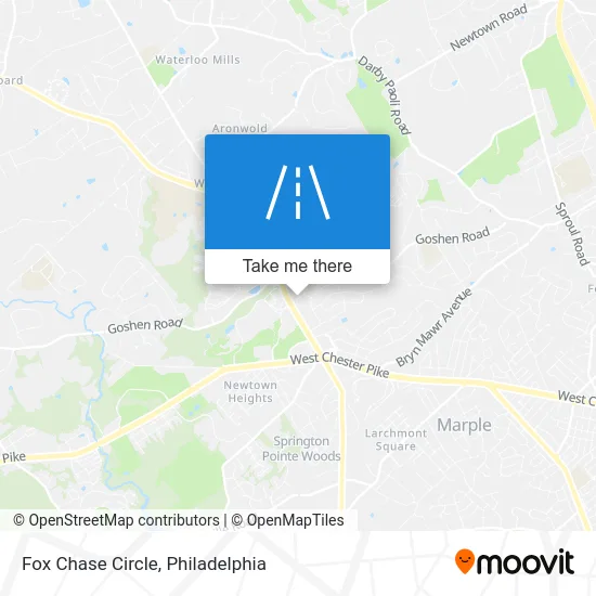 Fox Chase Circle map