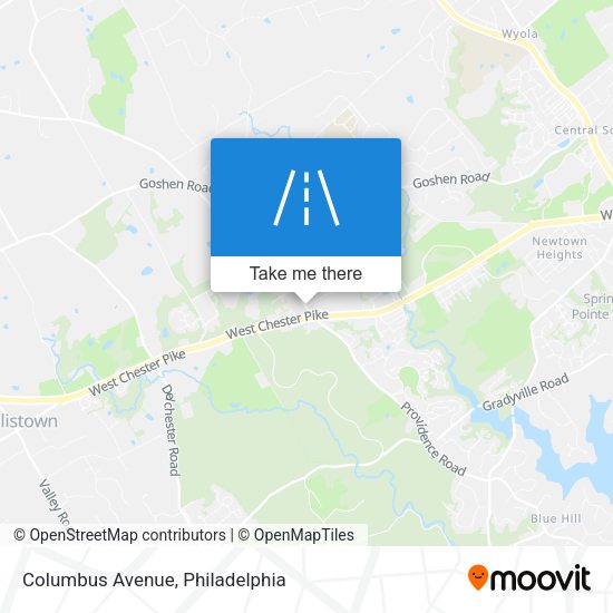 Mapa de Columbus Avenue