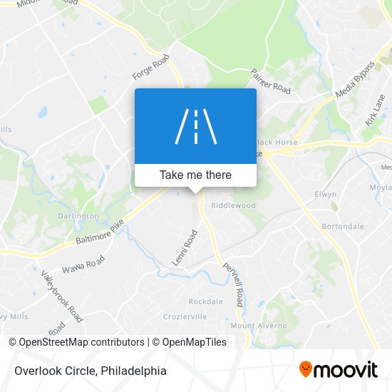 Overlook Circle map