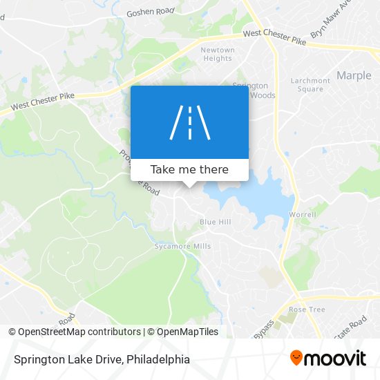 Mapa de Springton Lake Drive