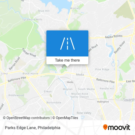 Parks Edge Lane map