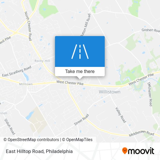 East Hilltop Road map